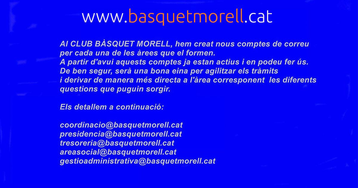 Correus basquetmorell.cat
