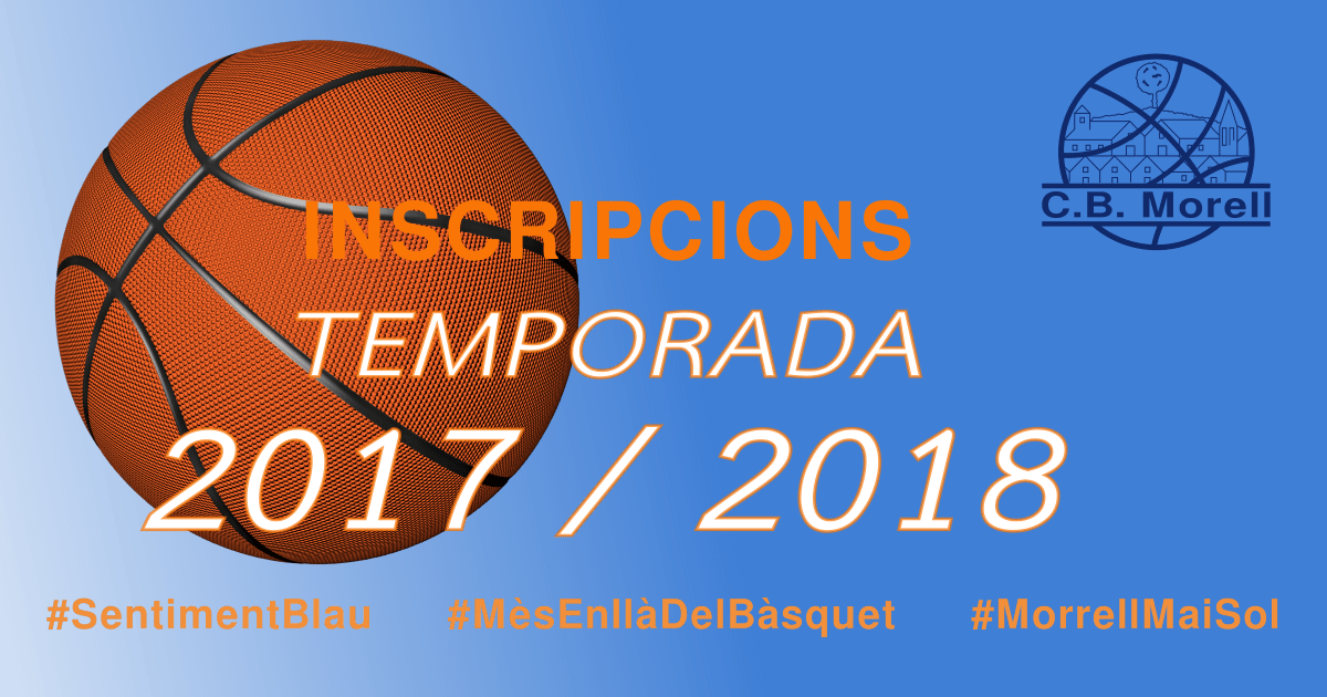 Inscripcions temporada 2017/2018